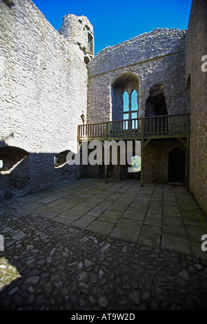 Weobly Château, Gower dans le sud du Pays de Galles, Royaume-Uni Banque D'Images