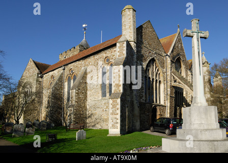 L'église paroissiale de St Mary the Virgin, East Sussex, England, UK Banque D'Images
