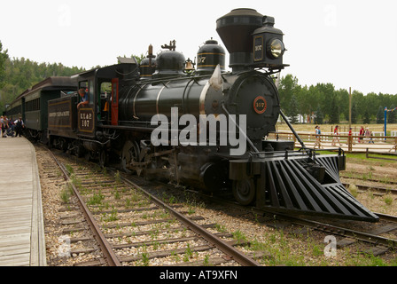 Train à Fort Edmonton Park, Edmonton, Alberta, Canada Banque D'Images