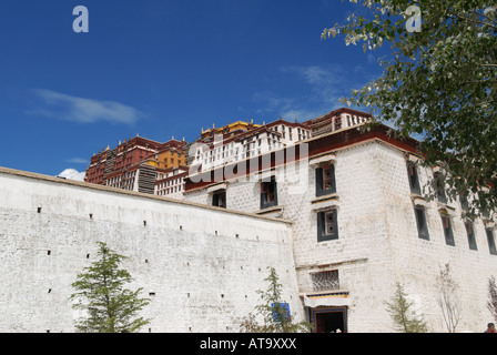 Palais du Potala à Lhassa, Tibet Banque D'Images