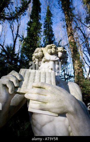 Der Griechische Pan Gott im Park Modo vert, dieu grec Pan au plaisir de la motifs Mondo Verde, Pays-Bas Banque D'Images