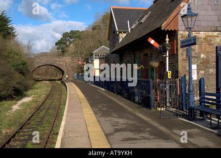 Old Great Western Railway Station Bere Ferrers Devon, Angleterre Banque D'Images