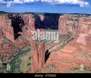 USA Arizona Spider Rock Canyon de Chelly Banque D'Images