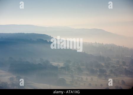 Vue depuis le bord Buxton Derbyshire Peak District Banque D'Images