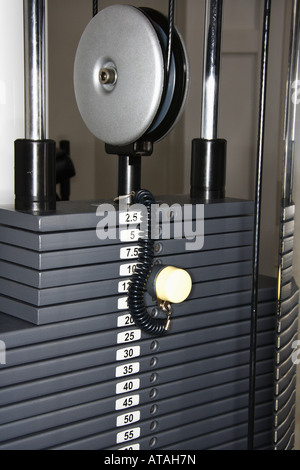 L'équipement de conditionnement physique de la machine de câble Banque D'Images