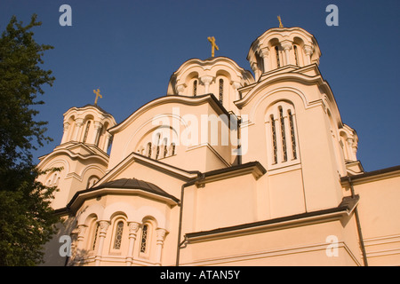 L'Eglise orthodoxe serbe de st Cyrille et Méthode Ljubljana Slovénie Banque D'Images