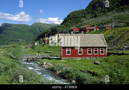 River à Myrdal en Norvège près de la gare Banque D'Images