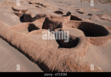 Site archéologique de Tulor désert d'Atacama au Chili Banque D'Images