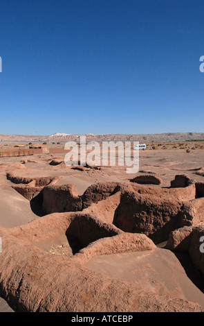 Tulor village ancien site archéologique désert d'Atacama au Chili Banque D'Images