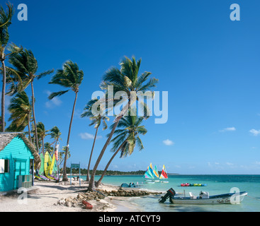 Plage de Punta Cana, République dominicaine, Caraïbes Banque D'Images