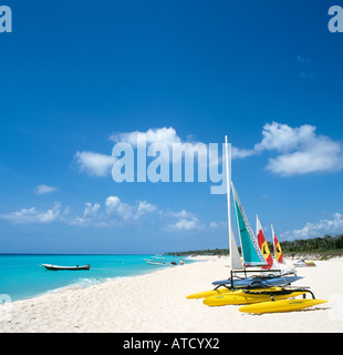 Plage de Playacar, Playa del Carmen, Riviera Maya, Quintana Roo, Yucatan, Mexique Banque D'Images