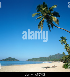 Plage de Palolem en 1994, Sud de Goa, Goa, Inde Banque D'Images