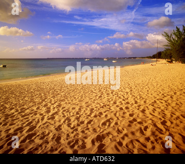 Seven Mile Beach sur l'île Grand Cayman dans les Caraïbes Banque D'Images