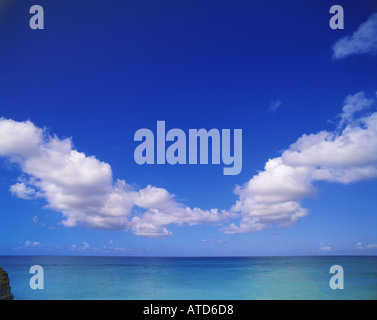 Ciel de Cupecoy Bay St Maarten Banque D'Images