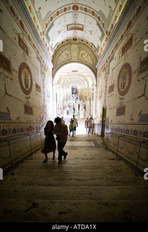 Escalier entre 52043 et les musées du Vatican, Pius-Clementine Banque D'Images