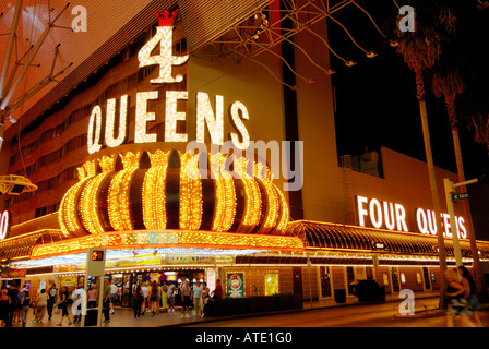 Le Four Queens Hotel and Casino Fremont Street Las Vegas NEVADA USA Banque D'Images