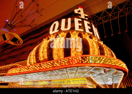 4 Queens Hotel and Casino Las Vegas NEVADA USA Banque D'Images