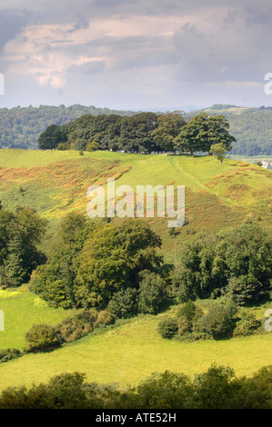 Vue de GLOUCESTERSHIRE UK DE ULEY ENTERRER AVEC M. DOWNHAM Hill Connu localement comme la variole HILL EN RAISON D'UNE FOIS UTILISÉ EN TANT QU'Isolat Banque D'Images