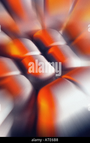 Close up of blurred tablets Banque D'Images