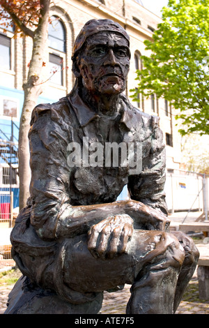 Statue de John Cabot Bristol City Docks Banque D'Images