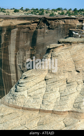 Canyon de Chelly - les quatre coins - Arizona - USA mur du Canyon Banque D'Images