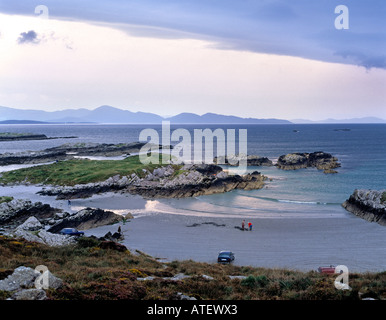 Beach sur la péninsule Iveragh près de County Kerry Staigue République d'Irlande Banque D'Images