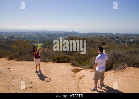 Inspiration Point, Will Rogers State Park, Los Angeles, USA Banque D'Images