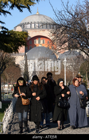 Aya Sofya, la mosquée Sultanahmet, Istanbul, Turquie Banque D'Images