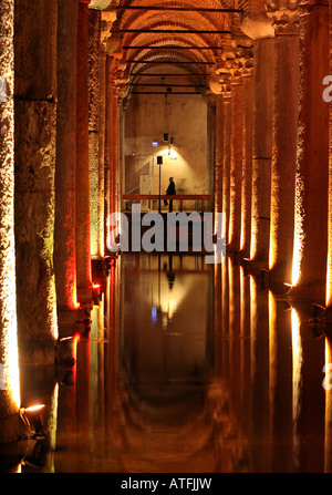 La citerne basilique, le Sultanahmet, Istanbul, Turquie Banque D'Images