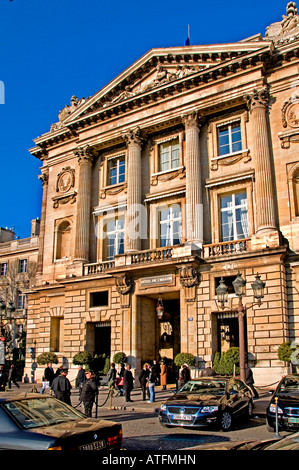 Place de la Concorde Paris France Hotel de Crillon Banque D'Images