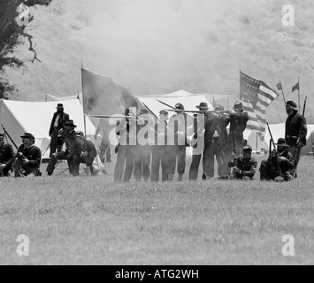 Guerre civile, reinactment Ft. Tejon, California Banque D'Images