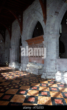 Intérieur de la cathédrale de St David au Pays de Galles Banque D'Images