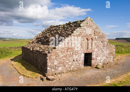 Soutra allée, les vestiges d'un hôpital médiéval sur une colline, dans la région des Scottish Borders Banque D'Images