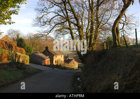 Un paysage rural,situé sur le Staffordshire Moorlands en Angleterre. Banque D'Images