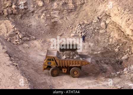 La Mine d'uranium à ciel ouvert d'Arlit, au Niger, Banque D'Images