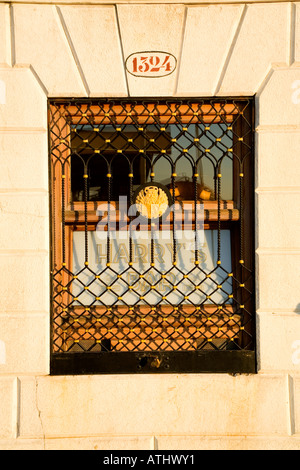 Harry's Bar de Venise en Italie, où l'apéritif a été inventé Bellini Banque D'Images