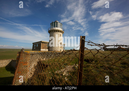 Le phare de Belle Tout près de Beachy Head sur la côte du Sussex UK Banque D'Images