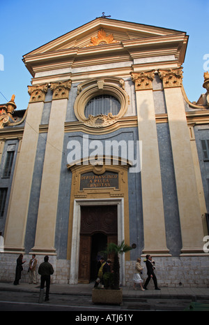 Église St François de Paule dans le vieux Nice Banque D'Images