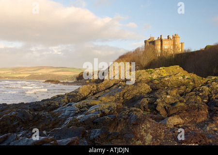 Le Château de Culzean près d'Ayr en Ayrshire, Scotland, UK. Conçu par Robert Adam au 18ème siècle une fois à la maison de la famille Kennedy Banque D'Images