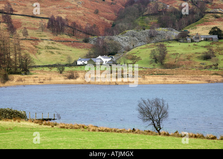 Une vue de l'eau as 'Parc National de Lake District, Cumbria, Royaume-Uni Banque D'Images