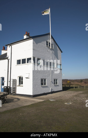 Coastguard cottages, Dunwich Heath, Suffolk, Angleterre Banque D'Images