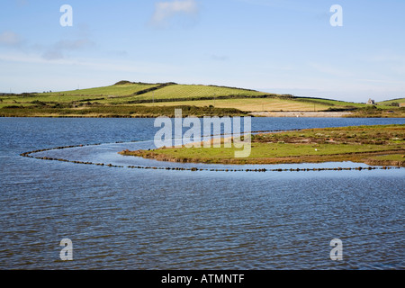 CEMLYN BAY lagon saumâtre géré par le nord du Pays de Galles Wildlife Trust. Isle of Anglesey au nord du Pays de Galles Royaume-uni Grande-Bretagne Banque D'Images