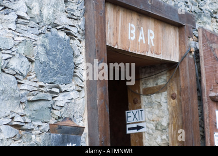 Bar dans le Castillo del Mar à la Playa de Vallehermoso La Gomera Banque D'Images