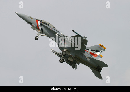 USA - Navy Boeing F/A-18F Super Hornet à Farnborough Airshow 2004 UK Banque D'Images