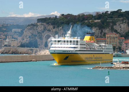 Corsica ferry Nice France Banque D'Images