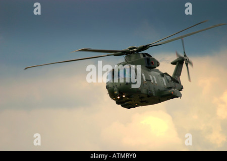 Hélicoptère militaire AgustaWestland EH101 Banque D'Images