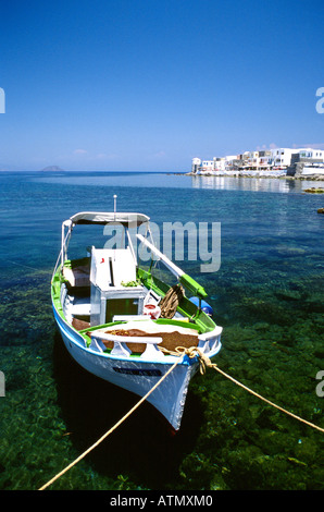 Le port de Mandraki Grèce Nissiros Banque D'Images