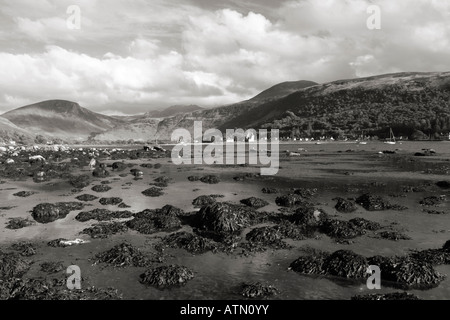 Vue sur le château de Lochranza sur la Baie - Ile d'Arran en Écosse Banque D'Images