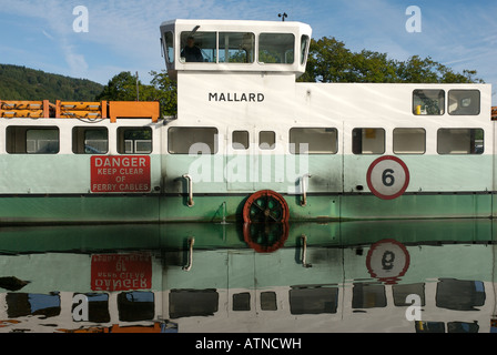 Mallard, le ferry qui traverse le lac Windermere, Parc National de Lake District, Cumbria UK Banque D'Images