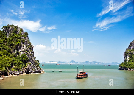 La baie d'Halong, Vietnam- Banque D'Images